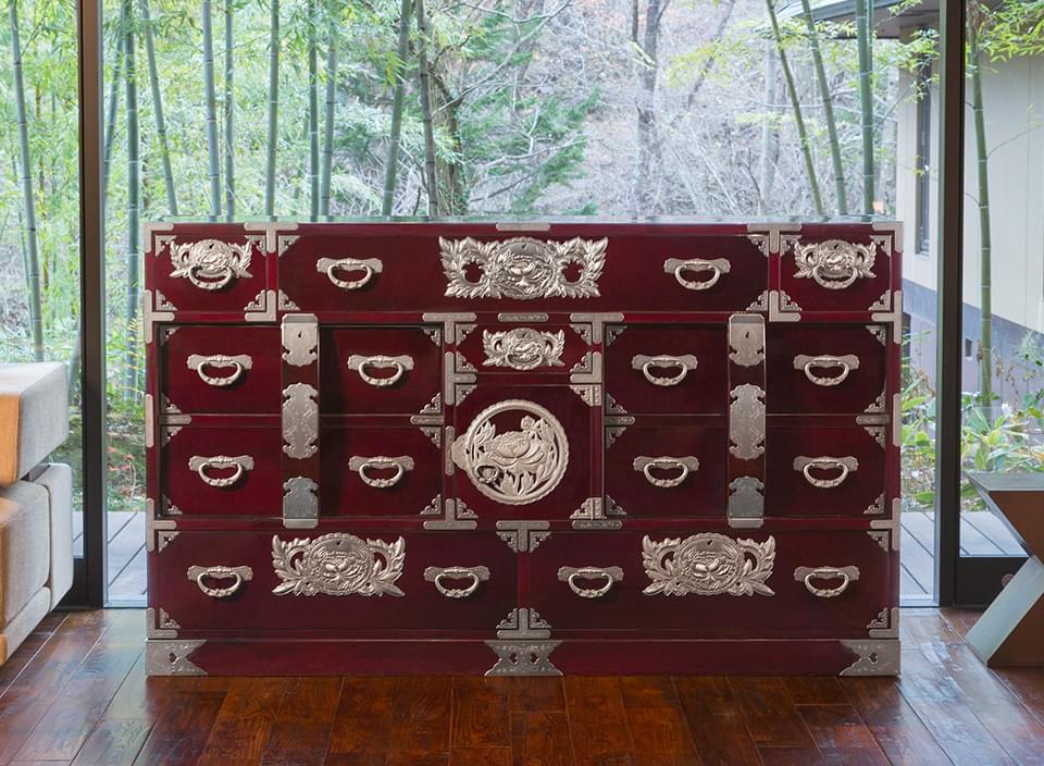 仙台箪笥 部屋箪笥 Kb 50 Keb 50 Kr 50 木地呂漆塗り 朱色漆塗り 伝統色漆塗り