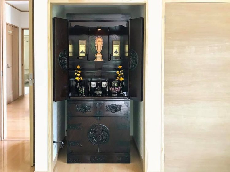 仙台仏壇 55号 KC-570 拭き漆塗り｜家具調仏壇 モダン仏壇 床置き