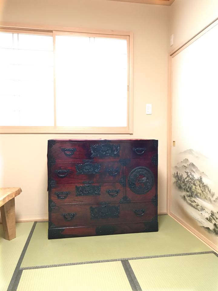 仙台箪笥 用箪笥 KC-6 拭き漆塗り