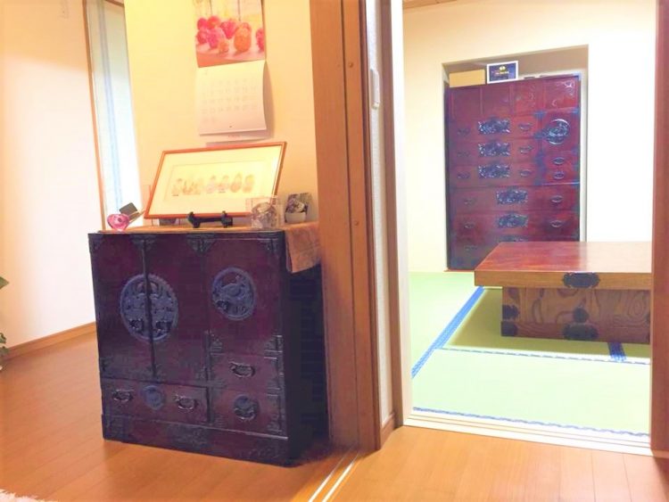 仙台箪笥 帖面箪笥 KC-29 拭き漆塗り