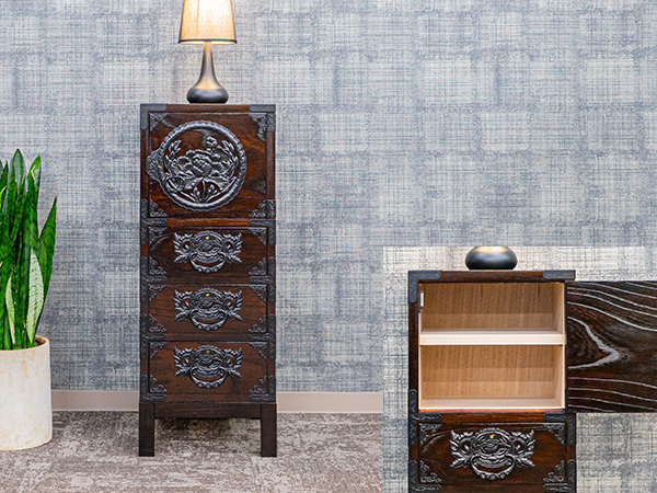 仙台箪笥 仙台箪笥 五尺サイドボード90 KC-406 拭き漆塗り